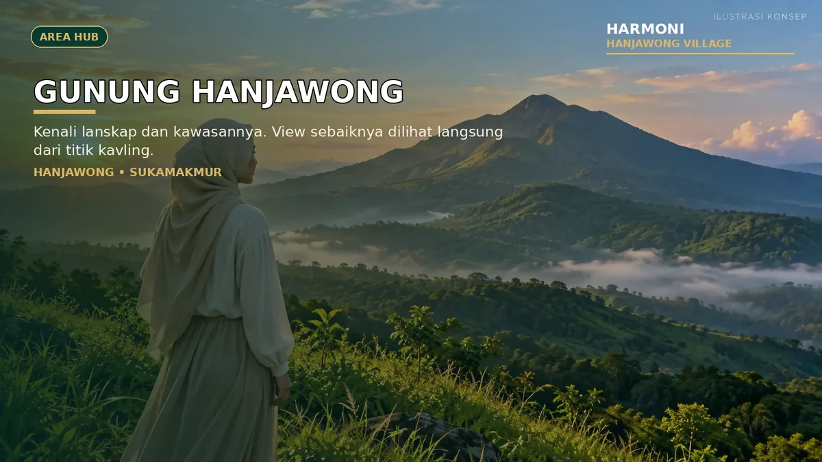Visual kawasan Gunung Hanjawong Sukamakmur