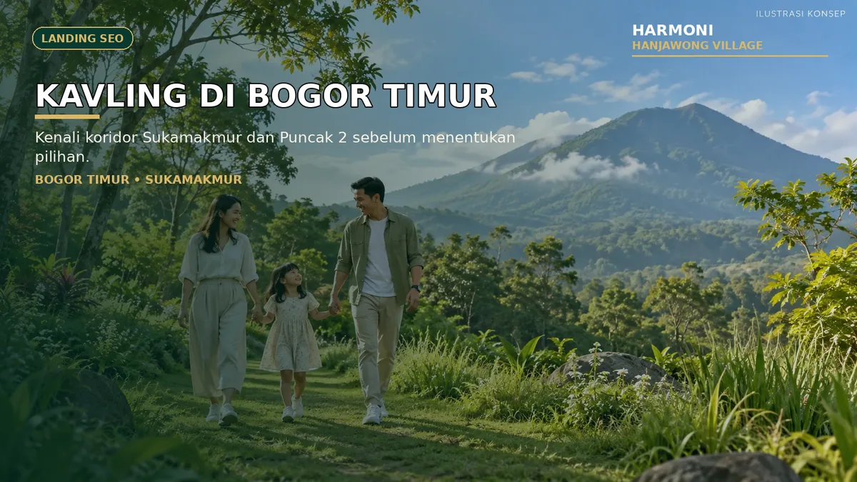 Visual kawasan kavling Bogor Timur Sukamakmur