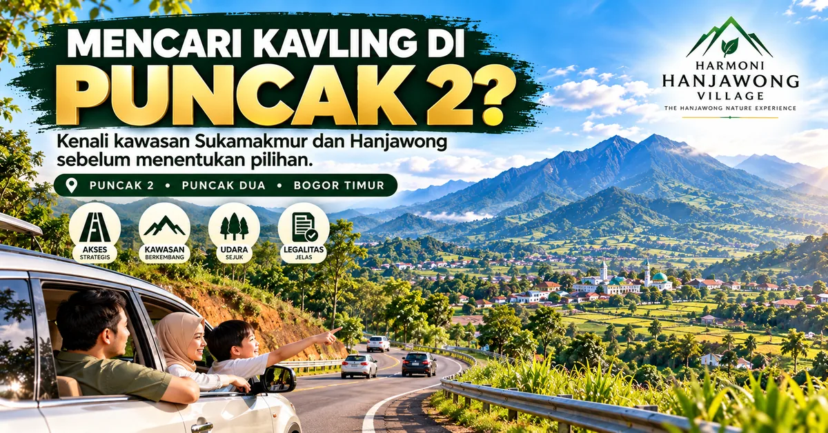 Visual kawasan kavling Puncak 2 Puncak Dua Bogor