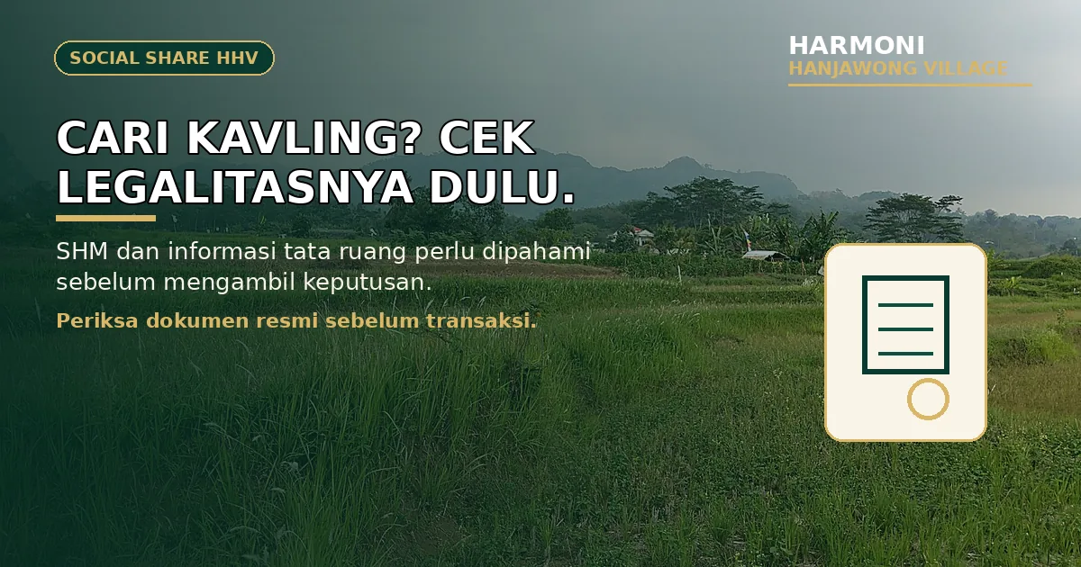 Social preview panduan memeriksa legalitas kavling